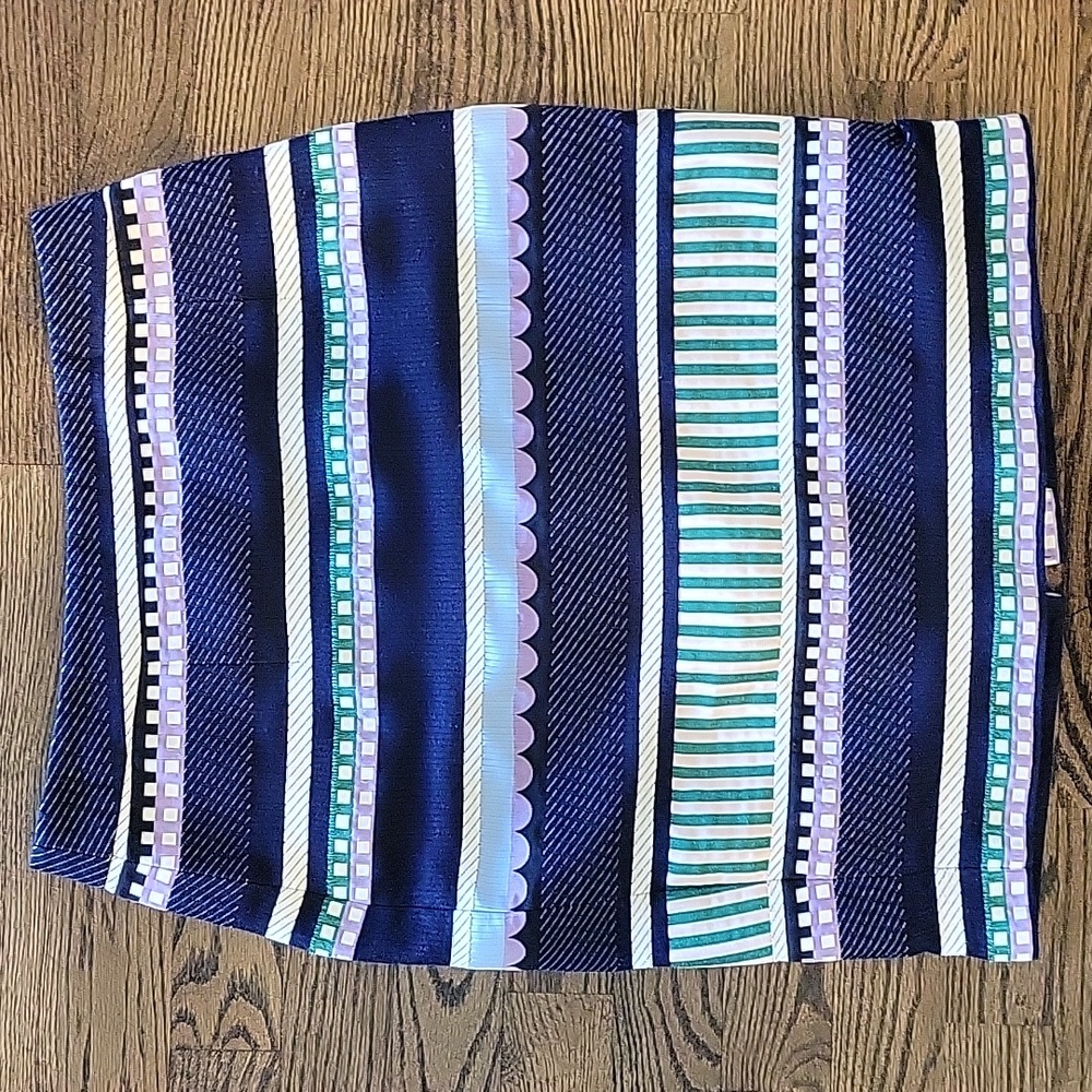 MARCS (AU Brand) Striped Multicolor Knee Lenght Skirt